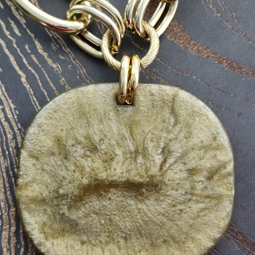 Vintage Chunky Geometric Necklace - Picture 7 of 8